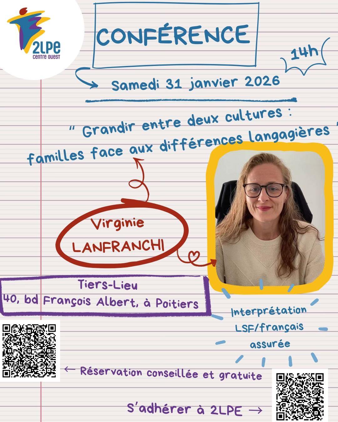 Conférence « Grandir entre deux cultures : familles face aux différences langagières. »